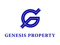 Gennesis Property Logo albastru fundal transp png 1