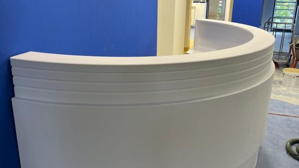 Desk Receptie Corian Mobilier Lampa Corian Profi Stil (2)