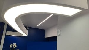 lampa receptie led corian glacier white