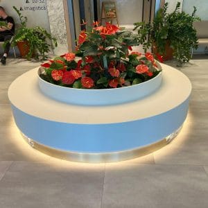 Jardiniera Banca Mobilier din Corian (5)